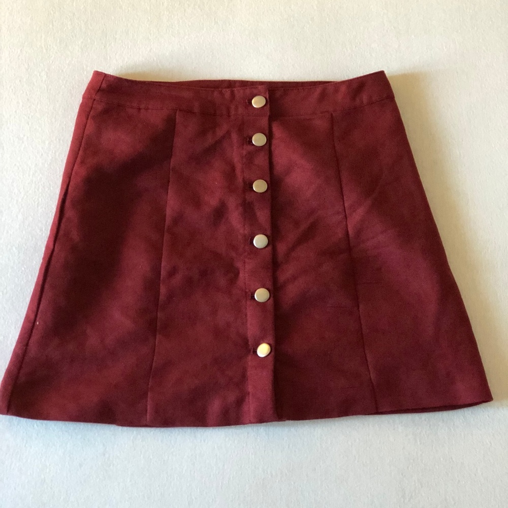 Red High-wasted Skirt
